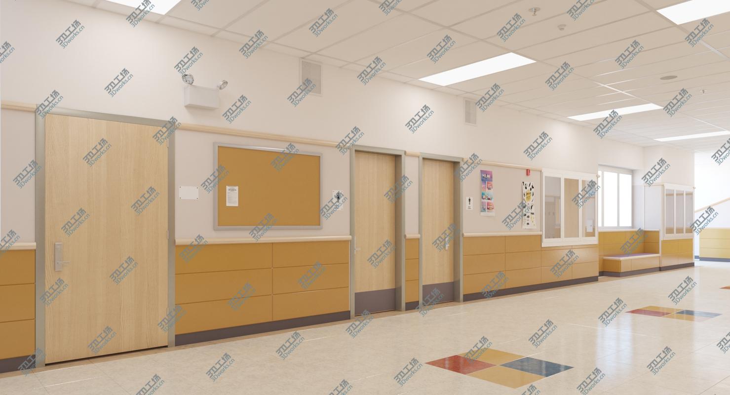 images/goods_img/202104094/3D model Photorealistic School Hallway Locker Room/3.jpg